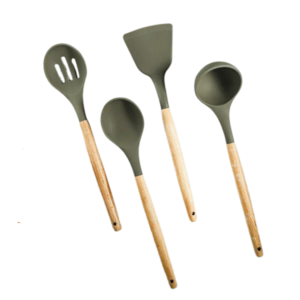 4-Piece Wooden Handle Cooking Utensil Set